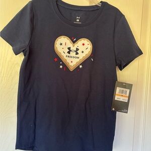 Under Armour Kids Navy Freedom T-Shirt Sz 6x new with tags!